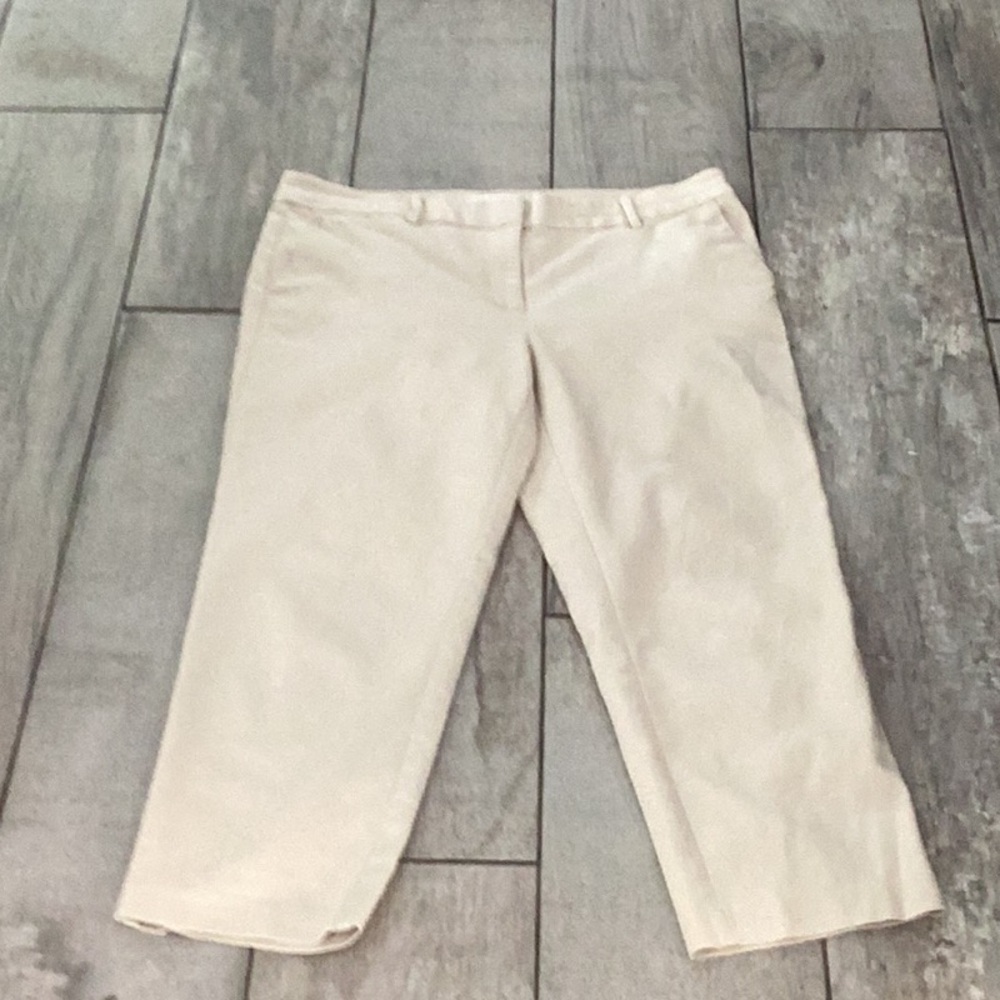 Loft The Rivera slim cream pants size12 like new condition #33